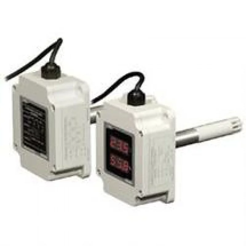 THD-DD1-V Измеритель температуры и влажности горизонтального типа, сенсор 100 мм, c дисплеем, выход DC 1..5 VD